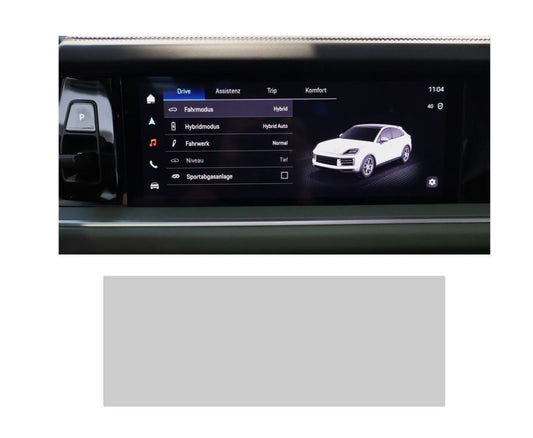 Porsche Cayenne ab 2024 ohne Beifahrerdisplay