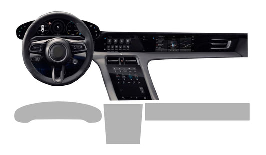 Porsche Taycan alle Displays inkl. Tacho und Beifahrerdisplay